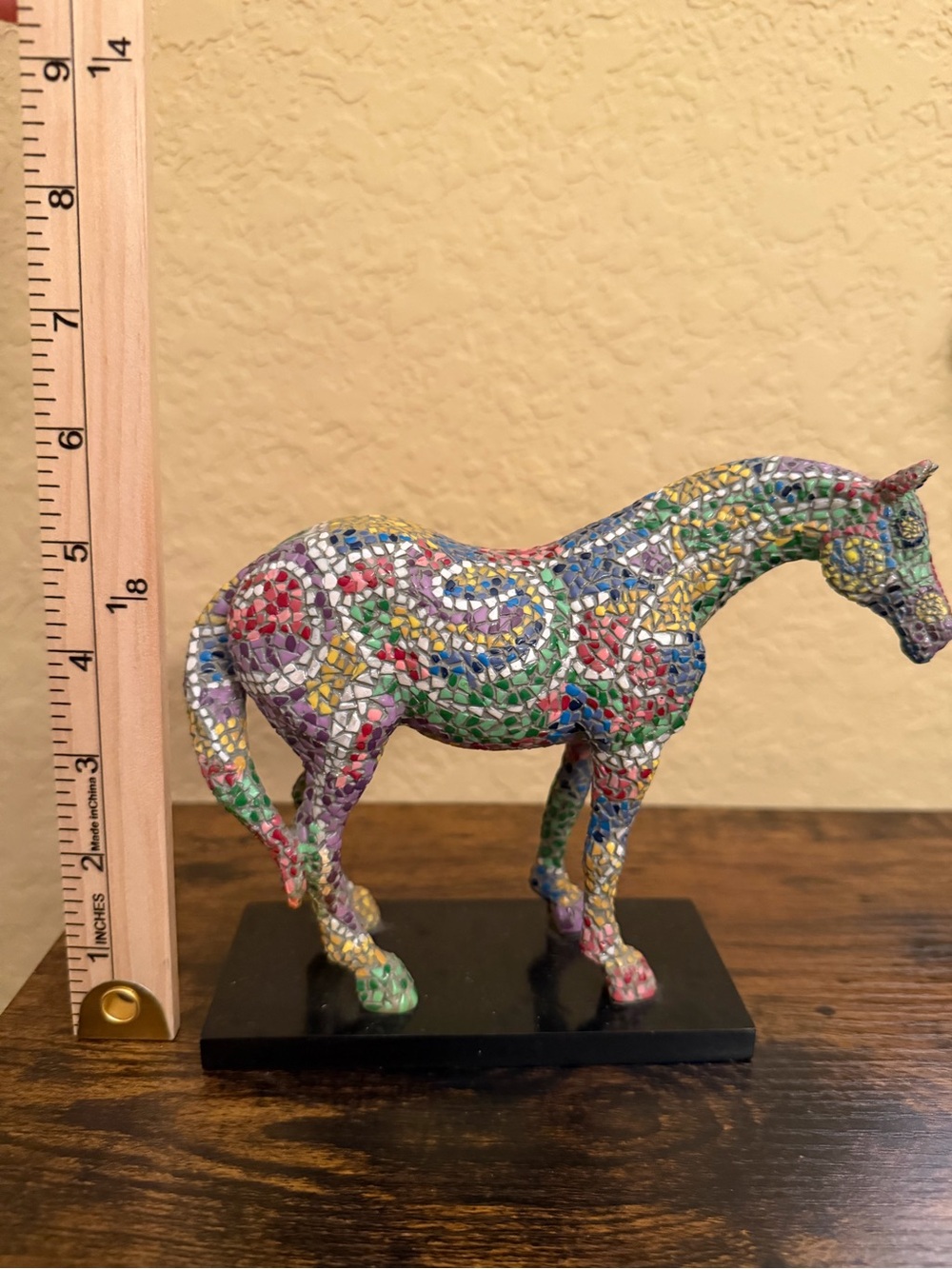 The Trail of Painted Ponies Caballo Brillante 1456 Mosaic Horse Figurine